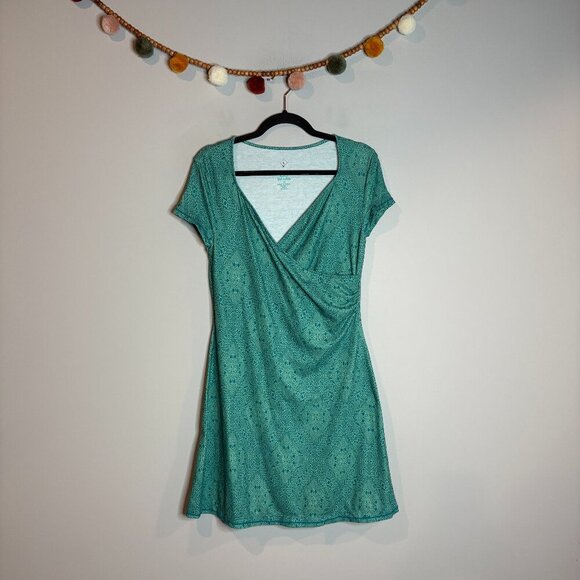 PrAna patterned faux wrap casual dress - Picture 1 of 5